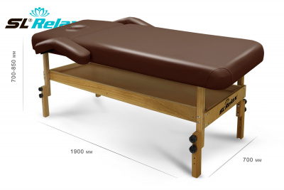 Массажный стол Relax Comfort-М коричневая кожа